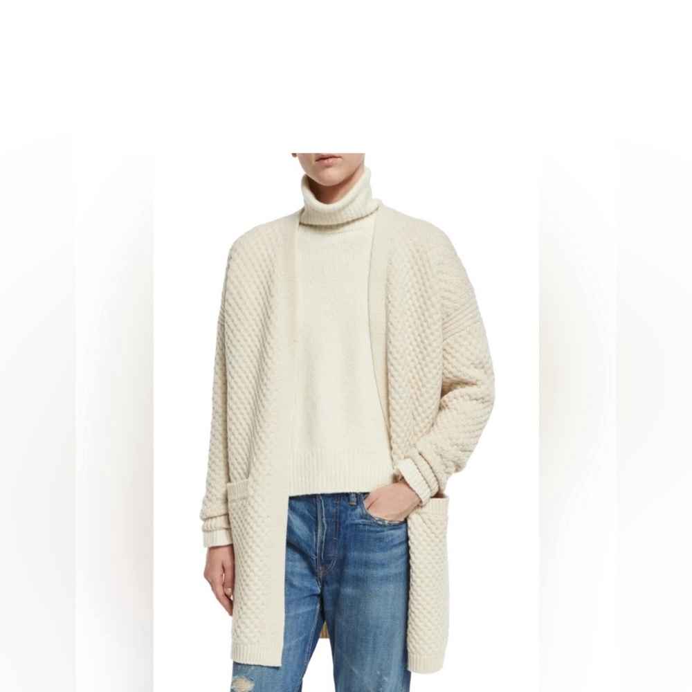 VINCE honeycomb cardigan / size Small